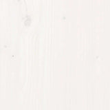 Shoe Cabinet White 35x35x80 cm Solid Wood Pine - Low Angle