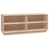 Shoe Cabinet 110x34x45 cm Solid Wood Pine
