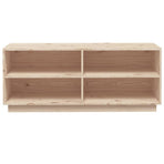Shoe Cabinet 110x34x45 cm Solid Wood Pine