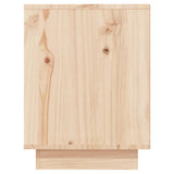Shoe Cabinet 110x34x45 cm Solid Wood Pine - Rear View