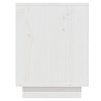 Shoe Cabinet White 110x34x45 cm Solid Wood Pine
