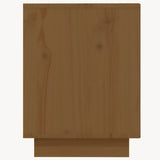 Shoe Cabinet Honey Brown 110x34x45 cm Solid Wood Pine