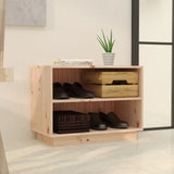 Shoe Cabinet 60x34x45 cm Solid Wood Pine - Side View