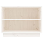 Shoe Cabinet White 60x34x45 cm Solid Wood Pine