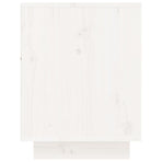 Shoe Cabinet White 60x34x45 cm Solid Wood Pine