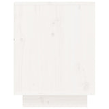 Shoe Cabinet White 60x34x45 cm Solid Wood Pine - Rear View