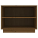 Shoe Cabinet Honey Brown 60x34x45 cm Solid Wood Pine
