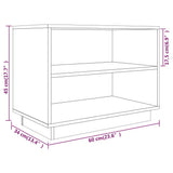 Shoe Cabinet Honey Brown 60x34x45 cm Solid Wood Pine - Low Angle