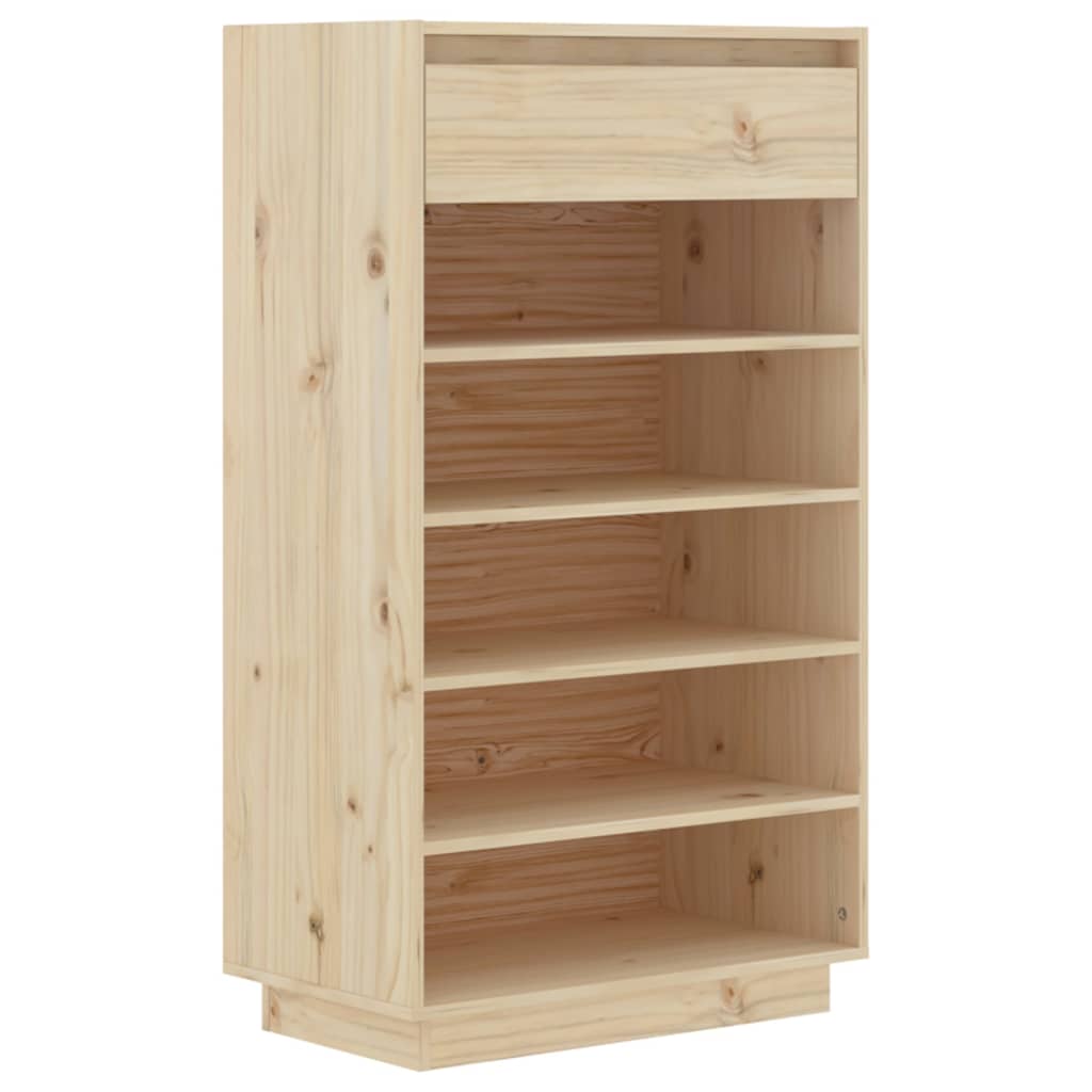 Shoe Cabinet 60x34x105 cm Solid Wood Pine