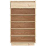 Shoe Cabinet 60x34x105 cm Solid Wood Pine - 45-Degree Angle