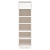 Shoe Cabinet White 30x34x105 cm Solid Wood Pine