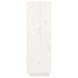 Shoe Cabinet White 30x34x105 cm Solid Wood Pine - Top-Down View