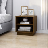 Bedside Cabinets 2 pcs Honey Brown 40x34x40 cm Solid Wood Pine - Top-Down View