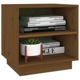 Bedside Cabinets 2 pcs Honey Brown 40x34x40 cm Solid Wood Pine - 45-Degree Angle