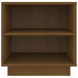 Bedside Cabinets 2 pcs Honey Brown 40x34x40 cm Solid Wood Pine - Rear View