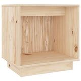 Bedside Cabinet 40x30x40 cm Solid Wood Pine - Front View