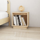 Bedside Cabinets 2 pcs 40x30x40 cm Solid Wood Pine - Side View