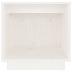 Bedside Cabinet White 40x30x40 cm Solid Wood Pine