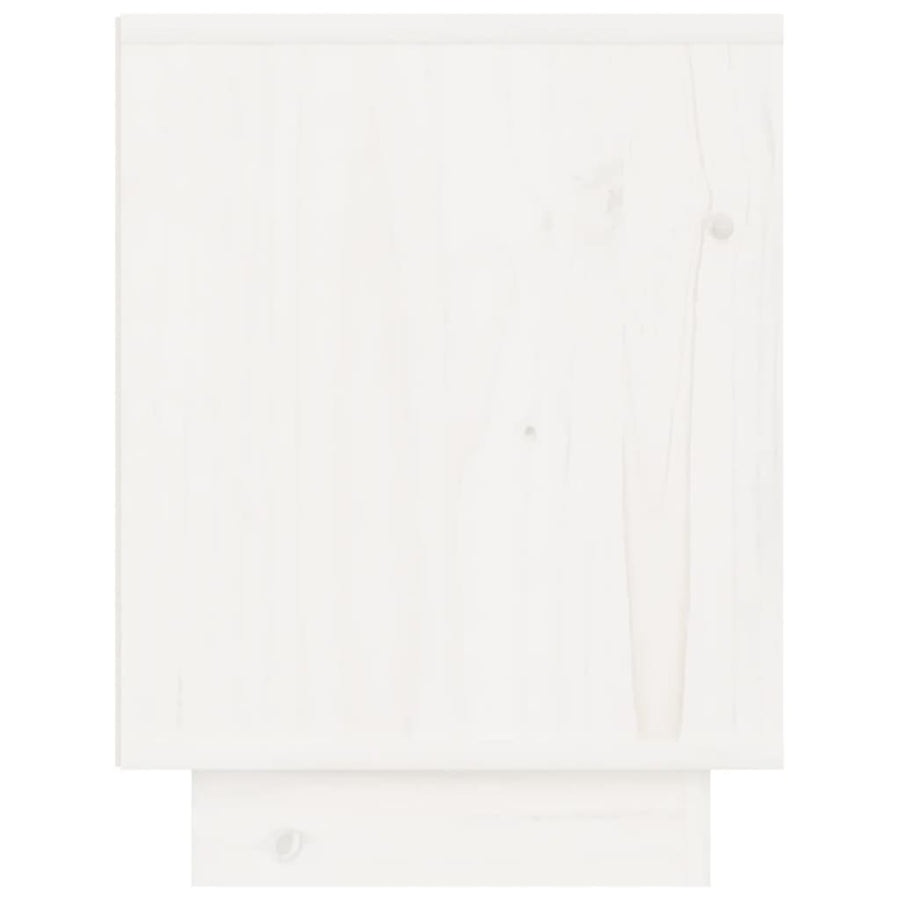 Bedside Cabinets 2 pcs White 40x30x40 cm Solid Wood Pine