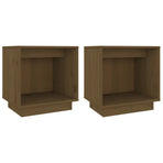 Bedside Cabinets 2 pcs Honey Brown 40x30x40 cm Solid Wood Pine