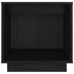 Bedside Cabinets 2 pcs Black 40x30x40 cm Solid Wood Pine