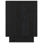 Bedside Cabinets 2 pcs Black 40x30x40 cm Solid Wood Pine