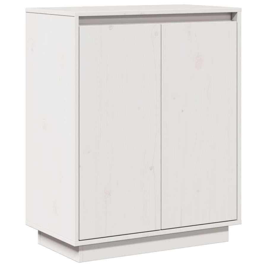 Sideboard White 60x34x75 cm Solid Wood Pine