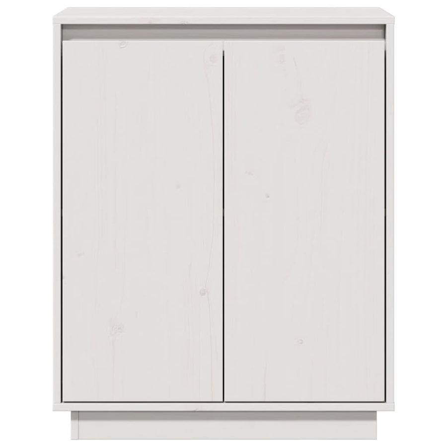 Sideboard White 60x34x75 cm Solid Wood Pine