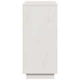 Sideboard White 60x34x75 cm Solid Wood Pine