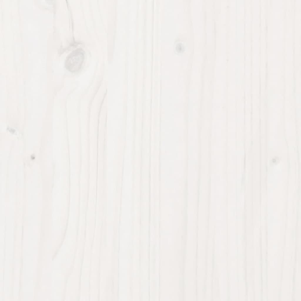 Sideboard White 60x34x75 cm Solid Wood Pine