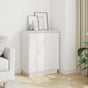 Sideboard White 60x34x75 cm Solid Wood Pine