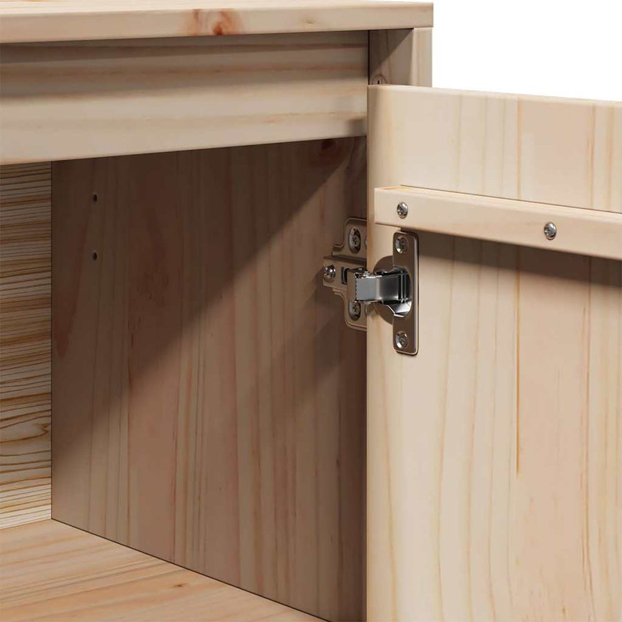 Sideboards 2 pcs 31.5x34x75 cm Solid Wood Pine