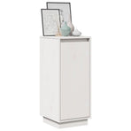 Sideboard White 31.5x34x75 cm Solid Wood Pine