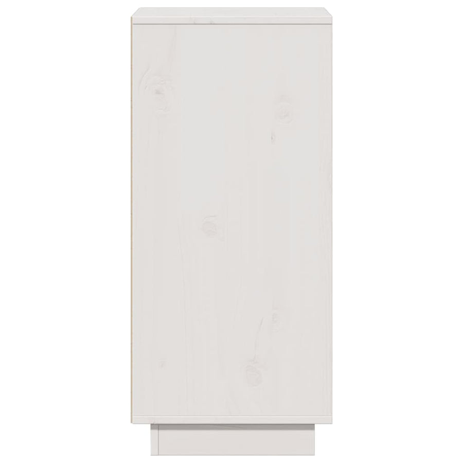 Sideboard White 31.5x34x75 cm Solid Wood Pine