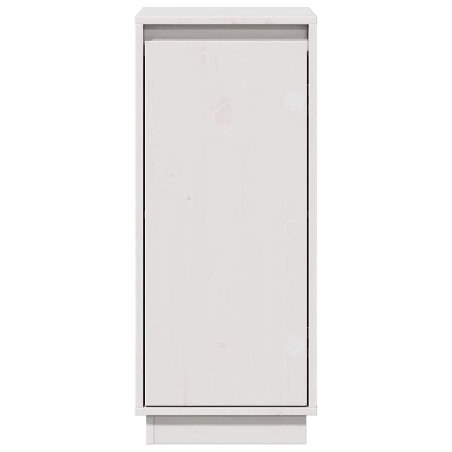 Sideboards 2 pcs White 31.5x34x75 cm Solid Wood Pine