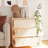 Sideboard 60x34x75 cm Solid Wood Pine - Side View