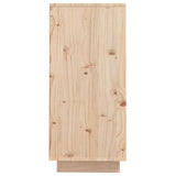 Sideboard 60x34x75 cm Solid Wood Pine - Rear View