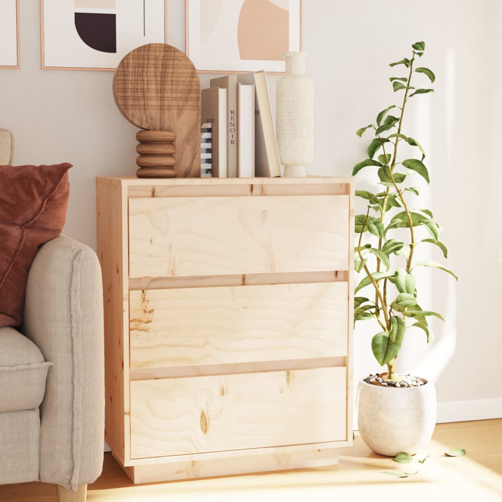 Sideboard 60x34x75 cm Solid Wood Pine