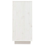 Sideboard White 60x34x75 cm Solid Wood Pine