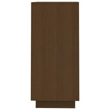 Sideboard Honey Brown 60x34x75 cm Solid Wood Pine - Rear View
