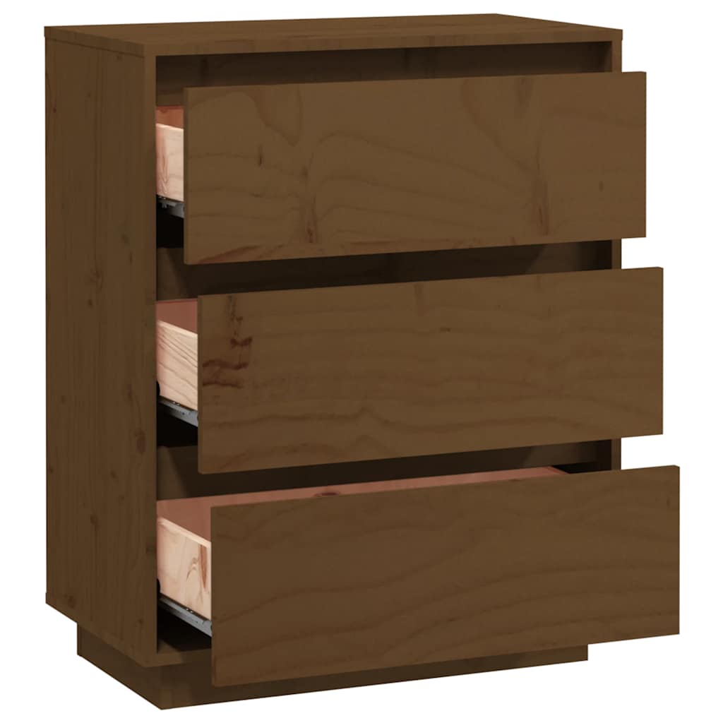 Sideboard Honey Brown 60x34x75 cm Solid Wood Pine