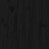 Sideboard Black 60x34x75 cm Solid Wood Pine