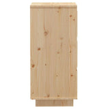 Sideboard 32x34x75 cm Solid Wood Pine - Rear View