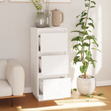 Sideboard White 32x34x75 cm Solid Wood Pine - Side View