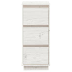 Sideboard White 32x34x75 cm Solid Wood Pine