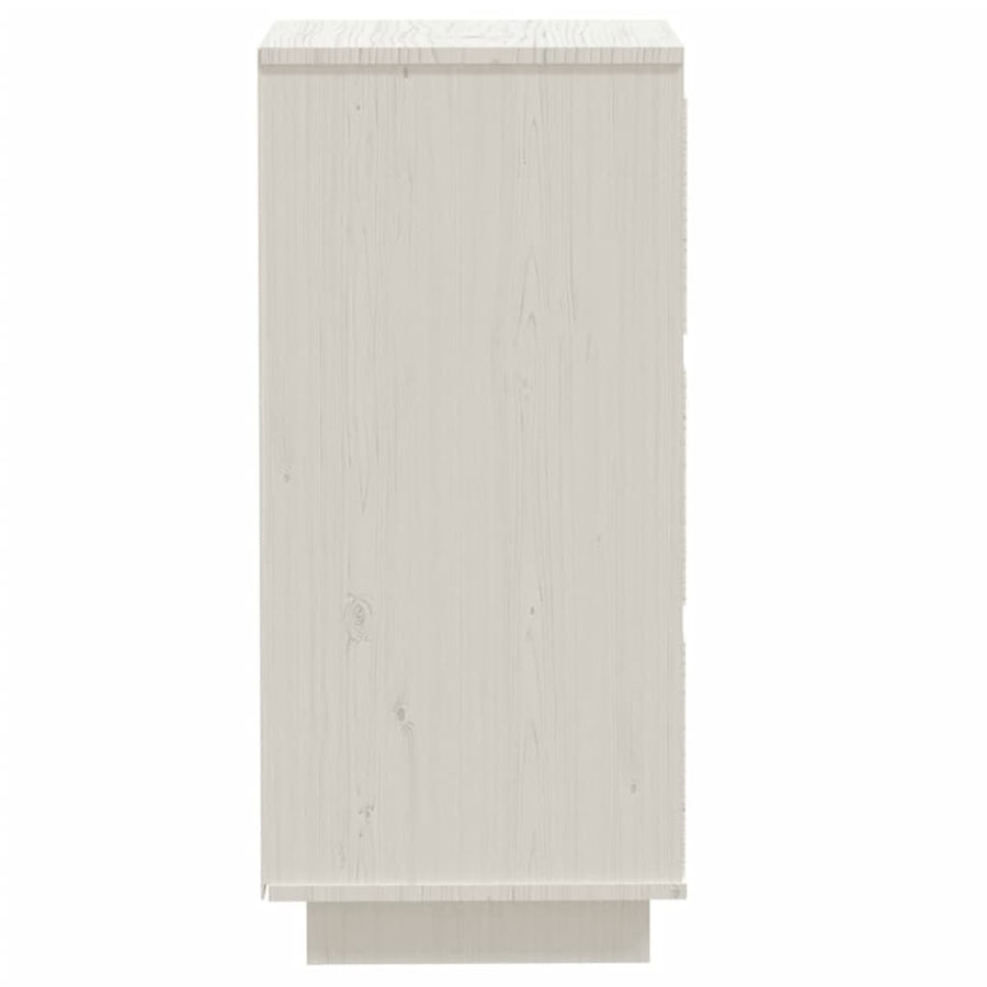 Sideboards 2 pcs White 32x34x75 cm Solid Wood Pine