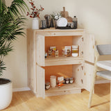 Sideboard 60x34x75 cm Solid Wood Pine - Side View