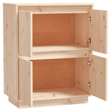 Sideboard 60x34x75 cm Solid Wood Pine - Rear View