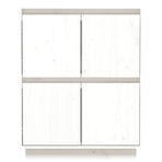 Sideboard White 60x34x75 cm Solid Wood Pine