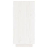 Sideboard White 60x34x75 cm Solid Wood Pine